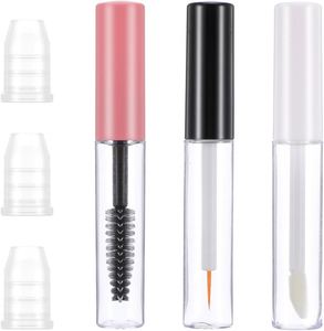 Wholesale High Quality Plastic Screw Mascara <b>Tubes</b> Empty Pink Eyeliner Container Lip Gloss <b>Tube</b> White 1.5ml 5ml 100pcs Cosmetic - Product Image 1