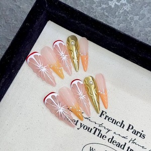 Diseño 2001-2100 Colección Etiqueta privada Alta calidad Prensa gruesa Ons 10Pcs Y2K Manicura artificial <span class=keywords><strong>Uñas</strong></span> al por mayor - Product Image 5