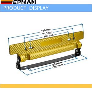 EPMAN portatarga da corsa regolabile 3D in fibra di carbonio universale per Honda Civic Subaru EPAA01G53 - Product Image 4