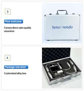 Vídeo laringoscópio portátil reutilizáveis <span class=keywords><strong>6</strong></span> lâminas conjunto com câmera videolaringoscopio médico para intubação anestesia - Product Image 4
