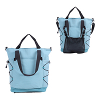 Tas Tote Gaya Amerika WEEYI Kapasitas Besar Bahan Nylon, Tahan Air, Multifungsi, Dapat Digunakan Sebagai Tas Selempang/Bahu, Cocok Untuk Laptop