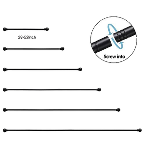 Tringles à rideaux de <span class=keywords><strong>douche</strong></span> décoratives modernes, faciles à utiliser, en acier, longues, solides, à faire soi-même, et accessoires pour l'espace de vie à la maison - Product Image 2