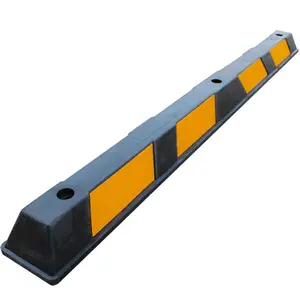 Geelian Best Sales Flexibele Heavy Duty 90Cm Verkeersveiligheid Auto Stopper Zwart Wiel Auto Parkeren Beton Stopt Lot Stoeprand Stopt