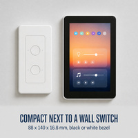 Q5S Panneau mural Android 5 pouces RK3566 Android 15 1280*720 IPS Tablette tactile PC PoE RJ45 WiFi 6 5.4 DC 12-24V