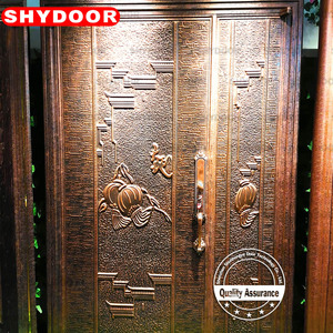 Hiện đại sang trọng kiểu Trung Quốc đôi cửa lưới tản nhiệt chống trộm cửa ra vào cao cấp với Dễ dàng tự cài đặt cho biệt thự - Product Image 6