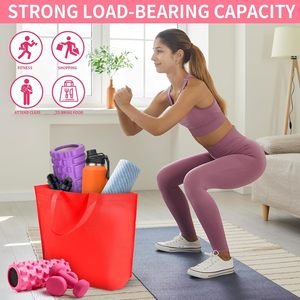 Tái sử dụng hàng tạp hóa Túi số lượng lớn không dệt xách tay tote túi có thể gập lại Túi Quà Tặng reuseable mua sắm túi với xử lý - Product Image 2