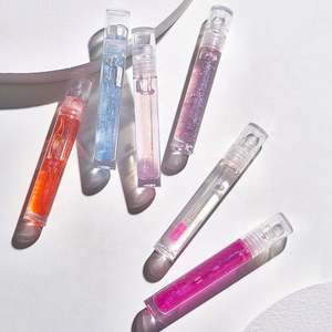 Tubes à huile pour les lèvres en plastique recyclé, logo personnalisé, tube vide pour gloss à lèvres, cristal, mini tubes à gloss à lèvres de 5 ml - Product Image 4