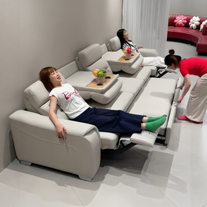 Banken Luxe Modulaire Sectionele 5-zits Multifunctionele Opvouwbare Slaapbank Elektrische Fauteuil Sofa Woonkamer Sofa Leverancier - Product Image 4