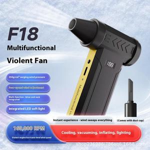 Handheld Turbofan Portable USB <b>Rechargeable</b> Brushless Motor Outdoor Camping <b>Fan</b> - Product Image 5