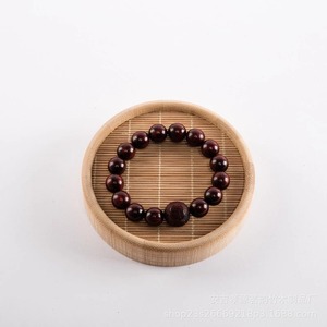 Tapis ronds en bambou, tapis à thé, tapis à collation, support de présentation de bijoux, couleur carbonisée, origine Anji, 50g ZD0007 - Product Image 3