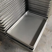 Plateaux de boulangerie en aluminium 60x40, qualité commerciale, taille personnalisée, ustensiles de cuisson, plaques de cuisson pour four, moules de cuisson de qualité alimentaire