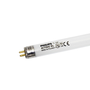 Lampe <span class=keywords><strong>UV</strong></span> <span class=keywords><strong>Philips</strong></span> TL 8W/10 BL - Tube Actinic T5 G5 pour pièges à insectes/curage <span class=keywords><strong>UV</strong></span>, source de lumière UVA 350-400nm - Product Image 1
