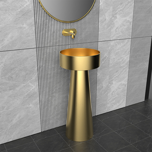 Design moderno creativo in <span class=keywords><strong>acciaio</strong></span> <span class=keywords><strong>inox</strong></span> lavabo personalizzato Hotel piano arte in piedi lavabo personalizzato per alberghi - Product Image 1