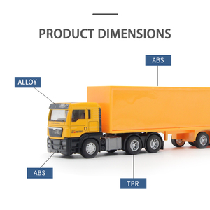 Modellino di <span class=keywords><strong>Camion</strong></span> Portacontainer in Metallo Pressofuso Scala 1:58 con Logo Personalizzato - Product Image 3