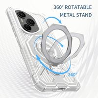 Coque de téléphone robuste et tendance pour Honor 200-400/X60 Series - Haute qualité, anti-chute, antichoc, avec béquille en métal