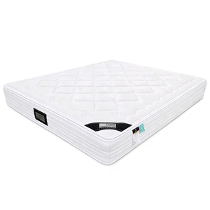 Chine Usine En Gros Durable Moderne Hôtel Chambre Grand Lit Mousse À Mémoire De Forme Argent Tissu Matelas À Ressort - Product Image 1