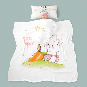 Manta de Verano para Bebé de Bambú y Algodón de 110x110cm, Doble Capa, con Estampado de Dibujos Animados, 70% Bambú, 30% Algodón, Venta al Por Mayor - Product Image 3