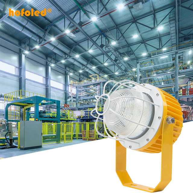 100W 120W Professional Flame Proof Lighting Tri-Proof Anti-Corrosion Design Gas Station Light Explosion Proof Led Light