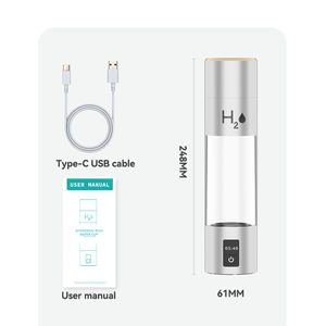 Новые поступления OEM ODM 270 мл 2000ppb 4000ppb низкочастотная активационная водородная бутылка для воды, богатая водородом - Product Image 6