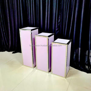 Nouvelle table à dessert carrée en métal de haute qualité d'usine pour la décoration de scène d'événement de mariage et de fête - Product Image 3