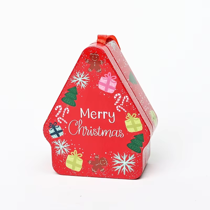 Red box with gift pattern