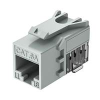 HY-CONNECT 90 °   Conector Keystone Cat6 UTP sin Herramientas 8P8C, Módulo Gris Sin Blindaje para Cat5e/Cat6a