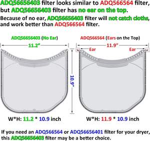 ADQ56656403 Filtro <span class=keywords><strong>de</strong></span> pelusa para <span class=keywords><strong>secadora</strong></span> Reemplazo <span class=keywords><strong>de</strong></span> filtro <span class=keywords><strong>de</strong></span> pantalla <span class=keywords><strong>de</strong></span> trampa <span class=keywords><strong>de</strong></span> pelusa para <span class=keywords><strong>secadora</strong></span> LG <span class=keywords><strong>y</strong></span> llantas <span class=keywords><strong>de</strong></span> torres <span class=keywords><strong>de</strong></span> lavado sin sello <span class=keywords><strong>de</strong></span> fieltro - Product Image 3