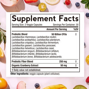 Cápsulas Probióticas para Mujeres con Etiqueta Personalizada, Promueven una Flora Vaginal y un Tracto Urinario Más Saludables, 60 Cápsulas, Suplemento Probiótico para Mujeres - Product Image 3