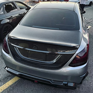 Tapa de Maletero Trasera de Fibra de Carbono Real para <span class=keywords><strong>Mercedes</strong></span> Benz Clase <span class=keywords><strong>C</strong></span> W205 Sedán C63 AMG C43 AMG C300 2015-2021, Reemplazo de la Cubierta del Maletero - Product Image 3