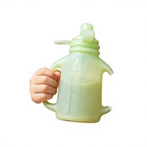 Biberón de silicona portátil <span class=keywords><strong>con</strong></span> pajita y diseño de dibujos animados, tipo exprimible, para <span class=keywords><strong>arroz</strong></span>, papillas y gelatina - Product Image 5