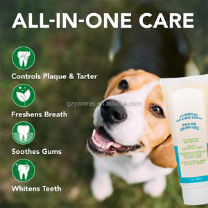 TOP vétérinaire composé <span class=keywords><strong>de</strong></span> gencives apaisantes, dentifrice enzyme efficace pour chien, Plaque dentaire, nettoyage du tartre, <span class=keywords><strong>haleine</strong></span> fraîche, Gel <span class=keywords><strong>de</strong></span> soins dentaires - Product Image 2