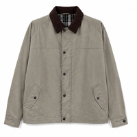 Veste de chasse safari vintage pour homme en velours côtelé, polyester/coton, imperméable, respirante, durable, coupe droite, coupe ample, coupe-vent