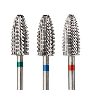 Typhoon Nail Bit Uncoated Both Hand Use Professional Efficient Manicure Acrylic Removal Tungsten Carbide Nail Drill Bits