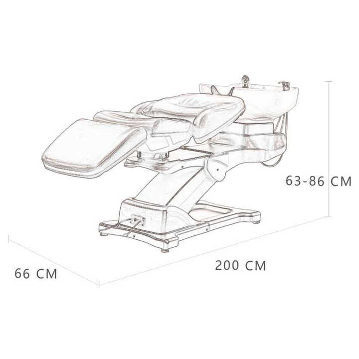 DAIMI Beauty Salon Shampoo Furniture High Quality Back Washing Unit Salon Wash Basin Shampoo Bowl Chair Low Moq