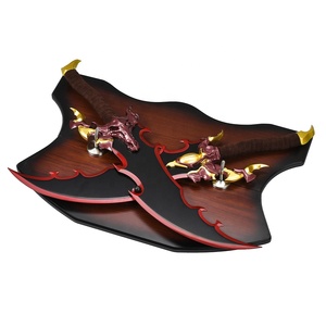 Jeu Solo Nivellement Arise Cosplay Sword Set Sung Jin Woo Real Weapon Replica 440ss Blade Demon King Dagger - Product Image 4