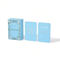 Cartes de versets bibliques personnalisées de conception du fabricant, cartes d'affirmation positive de haute qualité pour la pleine conscience