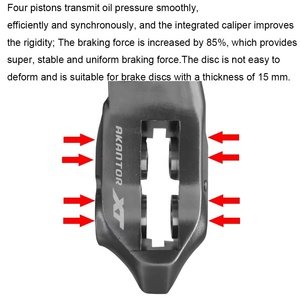 Vélo électrique pliable, <span class=keywords><strong>frein</strong></span> à disque hydraulique à <span class=keywords><strong>4</strong></span> <span class=keywords><strong>pistons</strong></span>, <span class=keywords><strong>frein</strong></span> à pression d'huile, 1250/2200mm, quatre <span class=keywords><strong>pistons</strong></span> ultralégers - Product Image 5