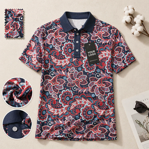Polo Deportivo para Hombre, Absorbente de Humedad, Secado Rápido, Elástico en 4 Direcciones, Transpirable, Corte Atlético, Ropa de Golf OEM - Product Image 1