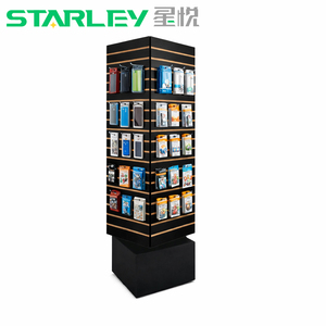 Starley Direct Factory 轻型环保定制黑色 MDF 旋转式壁板展示架珠宝展示架 - Product Image 1