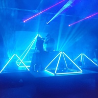 24 В SK6812 64 светодиода 64 пикселя DJ светодиодные сценические огни освещение для свадьбы/Вечеринки/ночного клуба/концерта