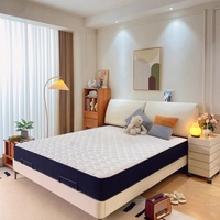 Lit King Size en Bois de Pin Massif avec Boîte de Rangement en Mousse, Revêtement en Cuir Véritable, Style Moderne et Luxueux, Personnalisable, Santafy