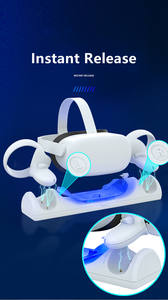 Station de charge certifiée Aolion pour Oculus pour <span class=keywords><strong>Meta</strong></span> pour <span class=keywords><strong>Quest</strong></span> <span class=keywords><strong>2</strong></span> Station de charge ensemble de support casque support d'affichage contrôleur <span class=keywords><strong>PC</strong></span> - Product Image 5