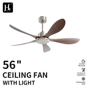 Ventilateur de plafond moderne 46 56 décoratif avec 5 pales, moteur CC, corps en ABS, lampe intégrée pour la maison et le bureau, télécommande AC pour ventilateur de plafond - Product Image 3