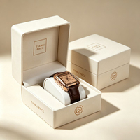 Boîte rigide en gros pour bijoux, boîte cadeau carrée pour bracelet de montre, emballage de montres de luxe, personnalisable