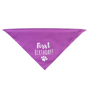 Suministros Perro Cumpleaños Triángulo Doble Capa Saliva Bufanda Mascota - Product Image 5