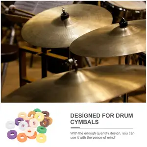 Cymbal Kit Bantalan Lakan Pelindung Drum, Alas Cymbal Fitting Cymbal Bantalan Perkusi Pengganti untuk Rak Drum