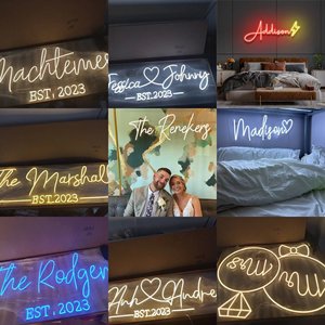 Lettres lumineuses LED, Mots d'anime, Logo 'Tu veux m'épouser?', Lettres lumineuses PC, Joyeux anniversaire, Enseigne néon personnalisée, Certifié IP68 - Product Image 5