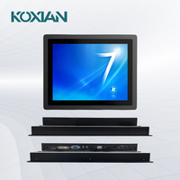 En stock Interface USB 17 pouces nouveau boîtier métallique industriel LCD PCAP moniteur à écran tactile capacitif avec fonctions tactiles intégrées