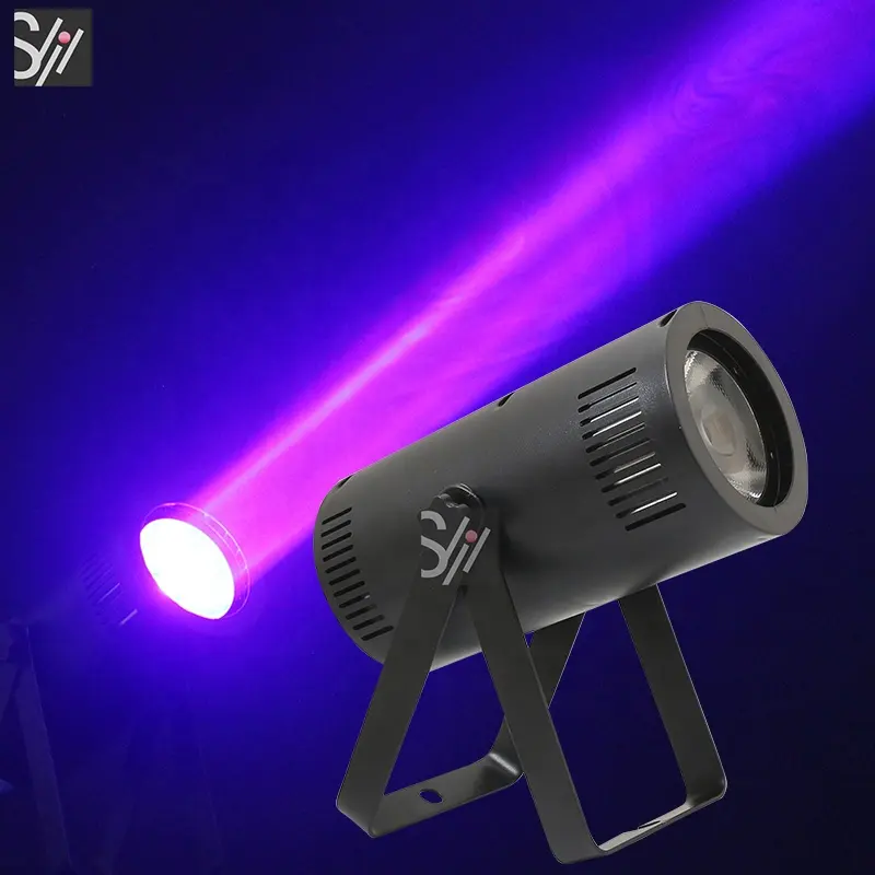 DJ lumières disco dmx spot pin rgbw 15w 4in1 mini faisceau led pinspot lumière