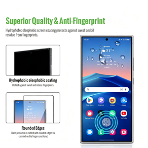 ฟิล์มกันรอยหน้าจอแบบใส HD สำหรับ Samsung S25 Ultra กระจกนิรภัยสำหรับ Samsung Galaxy S24 S25 Ultra Plus Edge - Product Image 2
